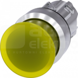 SIRIUS ACT 22mm z samop.żółty Przycisk grzybkowy podśw.metal