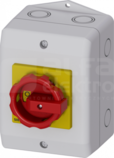 SENTRON 4P 16A IP65 czerwony/żółty Rozłącznik główny/awaryjny w obud.