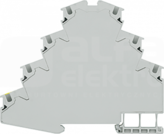 8WH20404LG00 0,5-4mm2 Zacisk przelotowy szary