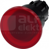 SIRIUS ACT 22mm b/samop.czerwony Przycisk grzybkowy podśw.tworzywo