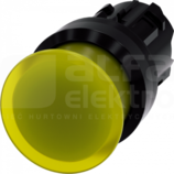 SIRIUS ACT 22mm z samop.żółty Przycisk grzybkowy podśw.tworzywo