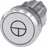 SIRIUS ACT 22mm z samop.przes.imp. bia Przycisk płaski metal