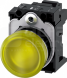 SIRIUS ACT 22mm 230VAC żółty Lampka sygnalizacyjna+bl.LED metal