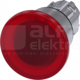 SIRIUS ACT 22mm b/samop.czerwony Przycisk grzybkowy podśw.metal