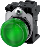 SIRIUS ACT 22mm 24VAC/DC zielony Lampka sygnalizacyjna+bl.LED metal