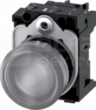 SIRIUS ACT 22mm 24VAC/DC przezroczysty Lampka sygnalizacyjna+bl.LED metal
