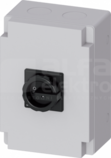 SENTRON 6P 63A IP65 czarny Rozłącznik główny w obud.