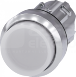 SIRIUS ACT 22mm z samop.biały Przycisk wystający podśw.metal