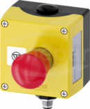 SIRIUS ACT 22mm czerwono/żółty Przycisk awaryjny w obudowie