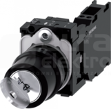 SIRIUS ACT 22mm O-I 1NO+1NC b/samop. Przełącznik z kluczem RONIS tworzywo
