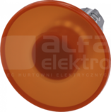 SIRIUS ACT 22mm z samop.bursztynowy Przycisk grzybkowy podśw.metal