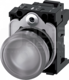 SIRIUS ACT 22mm 230VAC przezroczysty Lampka sygnalizacyjna+bl.LED metal