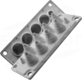 MC10 IP54 RAL7035 szary Przepust wielootworowy wersja UL94 V-0