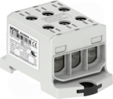 OTL50-3 3xAl/Cu 1,5-50mm2 1000V szary Zacisk uniwersalny 3 tory zwarte