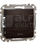 SEDNA ELEMENTS wenge Łącznik 1-biegunowy z podświetleniem