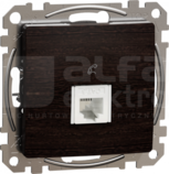 SEDNA ELEMENTS RJ11 wenge Gniazdo telefoniczne