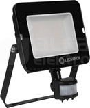 FLOOD COMPACT V SEN 50W/840 5000lm SYM IP65 czar Naświetlacz LED z czujnikiem ruchu