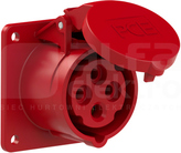 TURBO TWIST 16A 4P 400V IP44 Gniazdo tablicowe proste