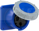 125A 3P 230V 120x120 IP67 Gniazdo tablicowe proste