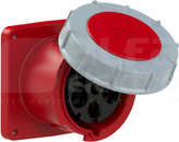 125A 5P 400V IP67 Gniazdo tablicowe proste