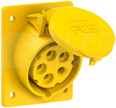TURBO TWIST 16A 5P 400V IP44 Gniazdo tablicowe skośne