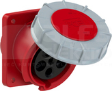 POWER TWIST 63A 5P 500V IP67 Gniazdo tablicowe skośne
