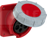 POWER TWIST 63A 5P 500V IP67 Gniazdo tablicowe skośne