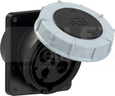 POWER TWIST 125A 4P 500V IP67 Gniazdo tablicowe skośne