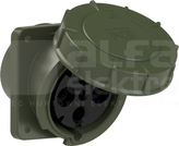 MILITARY 125A 400V Gniazdo tablicowe skośne