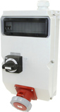 125A 5P 400V M63 0-1 IP66 Gniazdo
