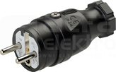 TAURUS 16A 2P+Z 250V IP44 Wtyczka gumowa