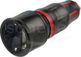 TAURUS2 16A 230V IP20 czerwony Gniazdo gumowe
