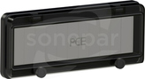 900612s-p 229x93x25  12 mod IP66/IP67 czarny Okienko inspekcyjne do rozdzielnicy