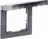 SUNO IP44 aluminium Ramka pojedyńcza