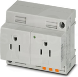 EO-AB/PT/LED/DUO/15 Gniazdko podwójne