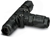 QPD T 3PE1,5 3X4-9 BK Rozdzielacz T