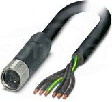 SAC-6P- 1,5-PVC/M12FSM PE Kabel mocy