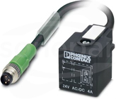 SAC-3P-M 8MS/0,9-PUR/A-1L-V Kabel czujnika/urządzenia wykonawczego