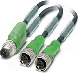 SAC-4P-Y/2X0,3-PUR/FS VP SCO Kabel czujnika/urządzenia wykonawczego