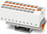 PTFIX 10/18X4-NS35 WH Blok rozdzielczy
