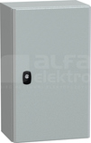 OBUDOWA SPACIAL 3D Z PŁYTĄ 500X300X200 RAL7035 metalowa