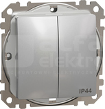 SEDNA DESIGN IP44 srebrne aluminium Łącznik świecznikowy