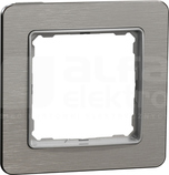 SEDNA ELEMENTS szczotkowane aluminium Ramka 1-krotna