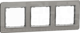 SEDNA ELEMENTS szczotkowane aluminium Ramka 3-krotna