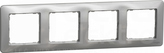SEDNA DESIGN srebrne aluminium Ramka 4-krotna