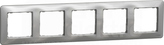 SEDNA DESIGN srebrne aluminium Ramka 5-krotna
