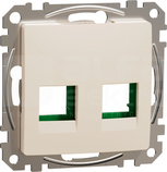 SEDNA DESIGN 5e-6 UTP Systimax beżowy Płytka centralna 2xRJ45