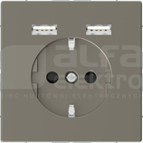 MERTEN SYSTEM D SCHUKO 2xUSB 2,4A nikiel Gniazdo z ładowarką USB