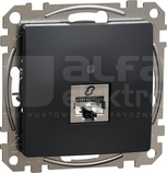 SEDNA DESIGN RJ45 kat.5e STP czarny antracyt Gniazdo komputerowe