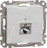SEDNA DESIGN RJ45 kat.5e STP srebrne aluminium Gniazdo komputerowe